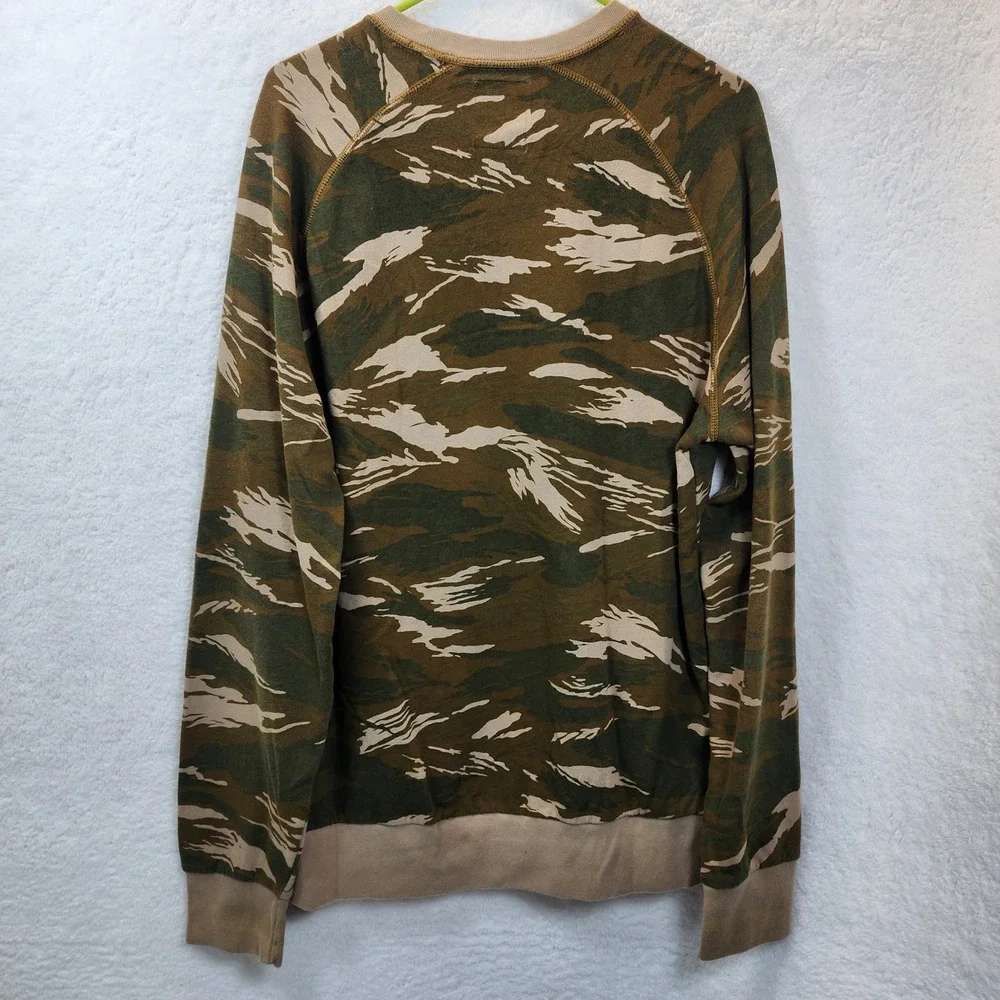 Levis Mens Camo Crewneck Sweatshirt XL 2013 Granola Earthy Streetwear Sporty y2k